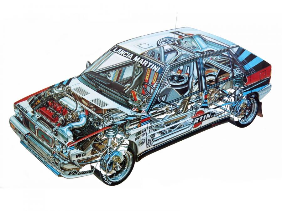 Схема Lancia Delta HF Integrale Group A (SE044) 1988 года  (фото 24 из 25)